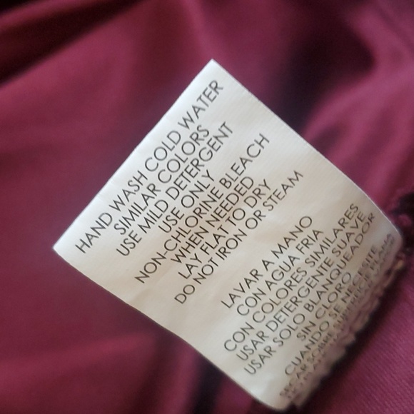 Speechless Burgundy High Neck Sleeveless Sequins Top Size 0 - Picture 7 of 11